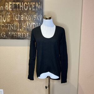 Helmut Lang Black Knit Blouse